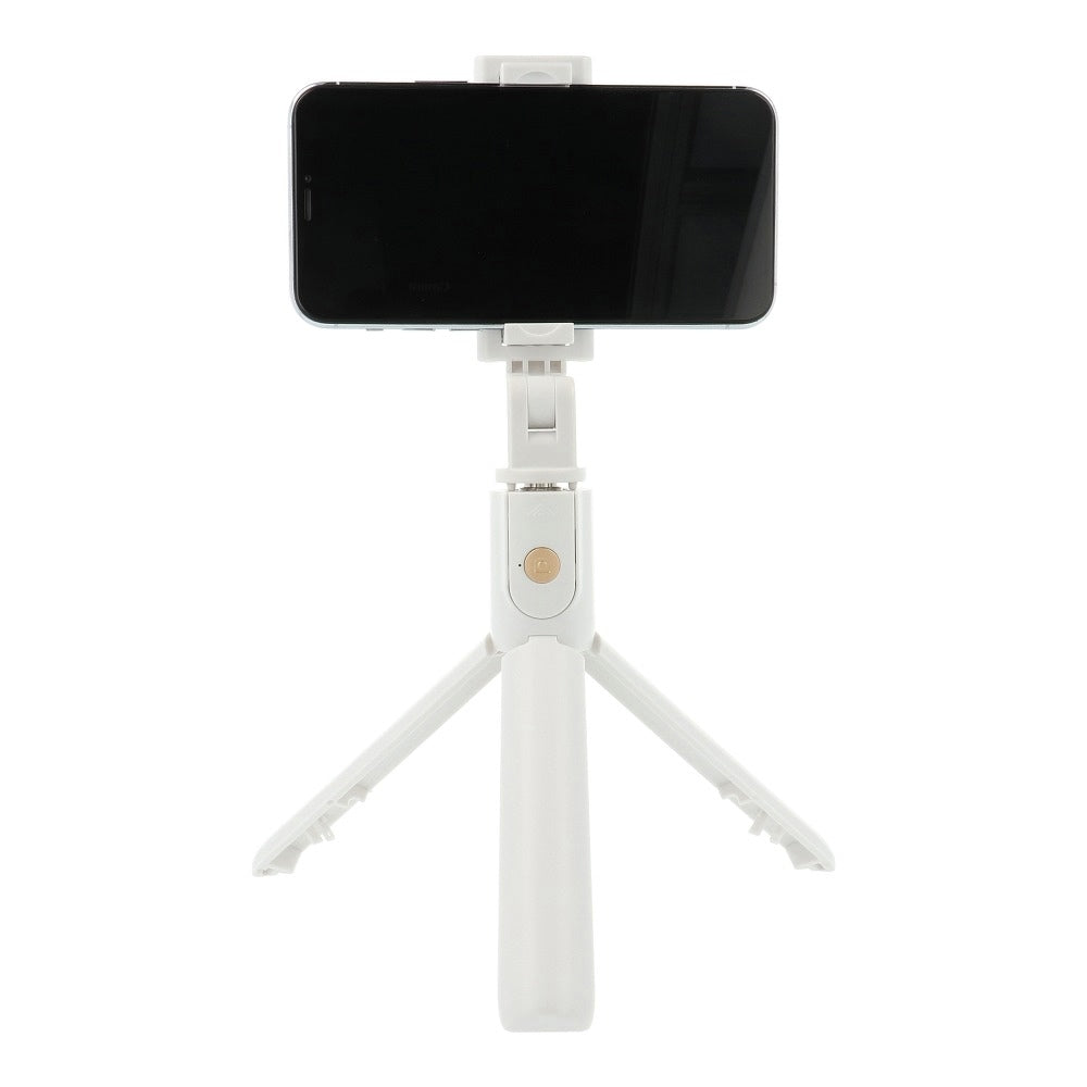 Selfie Stick cu Telecomanda Bluetooth + Trepied (Alb) K07