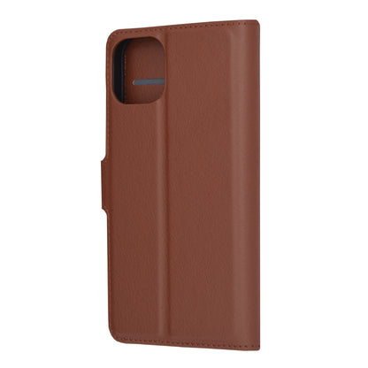 Husa de protectie Techsuit Leather Folio compatibila cu Apple iPhone 14, acoperire spate, maro