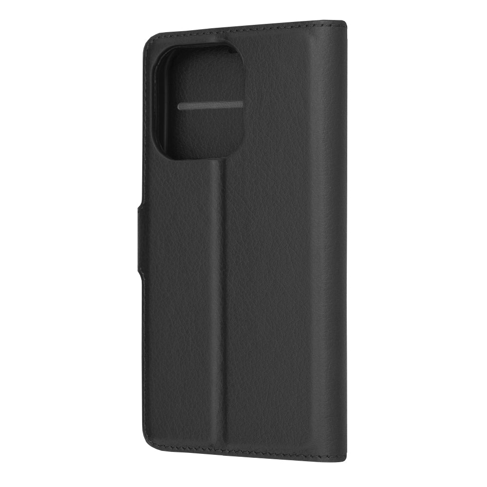 Husa de protectie Techsuit Leather Folio compatibila cu Apple iPhone 15 Pro, acoperire spate, negru