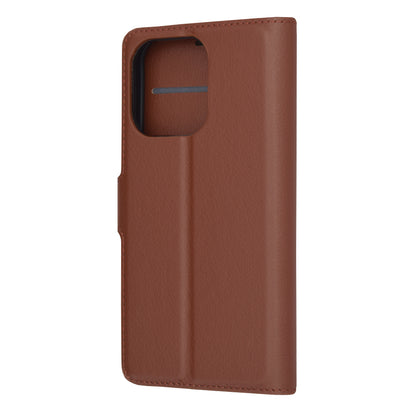 Husa de protectie Techsuit Leather Folio compatibila cu Apple iPhone 15 Pro, acoperire spate, maro