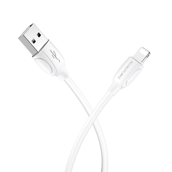 Cablu Date & Incarcare APPLE Lightning 1.3A (Alb) 1 Metru Borofone BX19