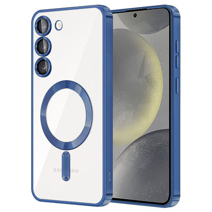 Husa de protectie Techsuit Luxury Crystal MagSafecompatibila cu Samsung Galaxy S23, acoperire spate, albastru inchis