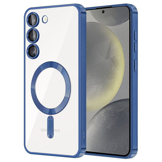 Husa de protectie Techsuit Luxury Crystal MagSafecompatibila cu Samsung Galaxy S23, acoperire spate, albastru inchis