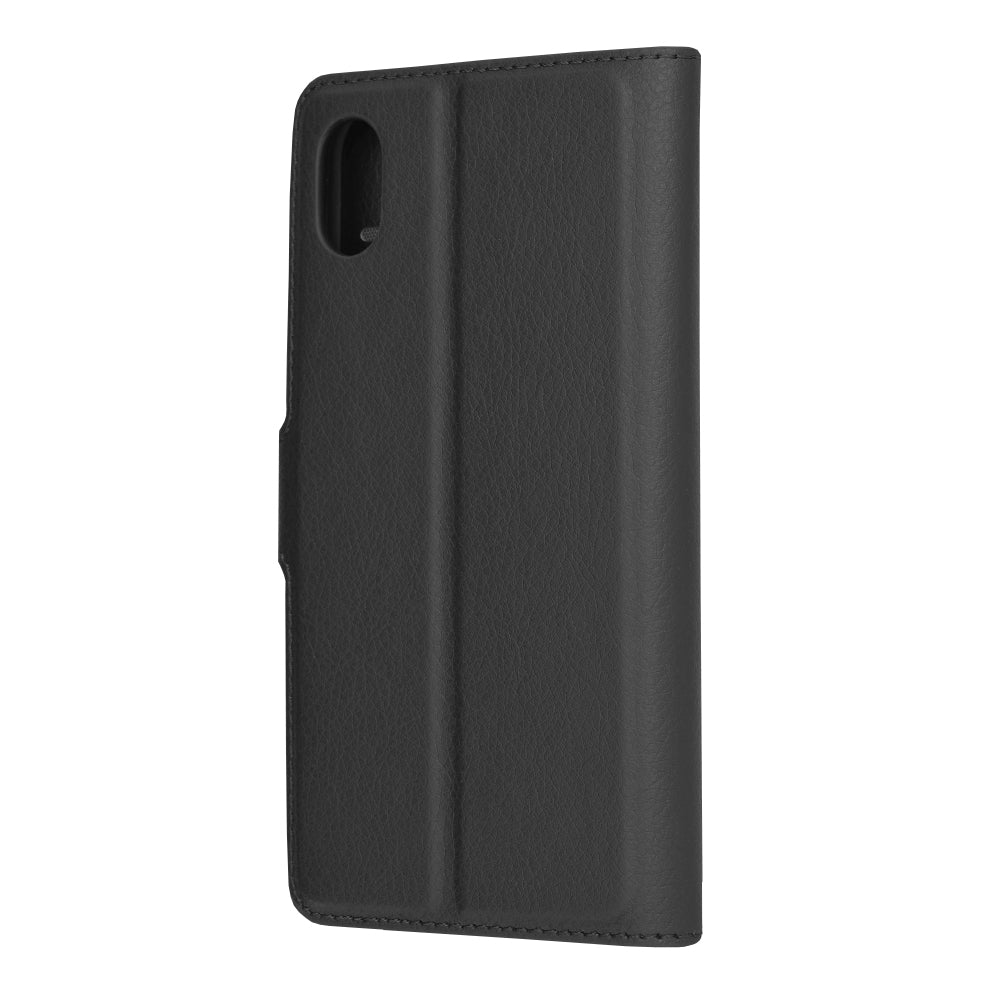 Husa de protectie Techsuit Leather Folio compatibila cu Apple iPhone XR, acoperire spate, negru
