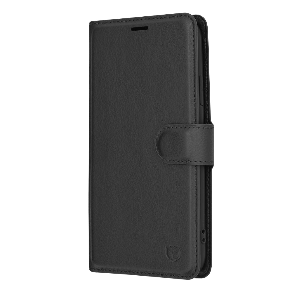 Husa de protectie Techsuit Leather Folio compatibila cu Apple iPhone XR, acoperire spate, negru