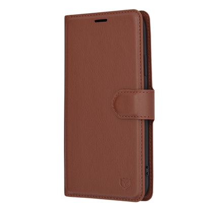 Husa de protectie Techsuit Leather Folio compatibila cu Apple iPhone XR, acoperire spate, maro