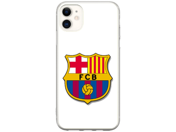 Husa Silicon HQCover compatibila cu Apple iPhone 11, model Fotbal FCB, rezistenta la socuri si zgarieturi, SP1M00001