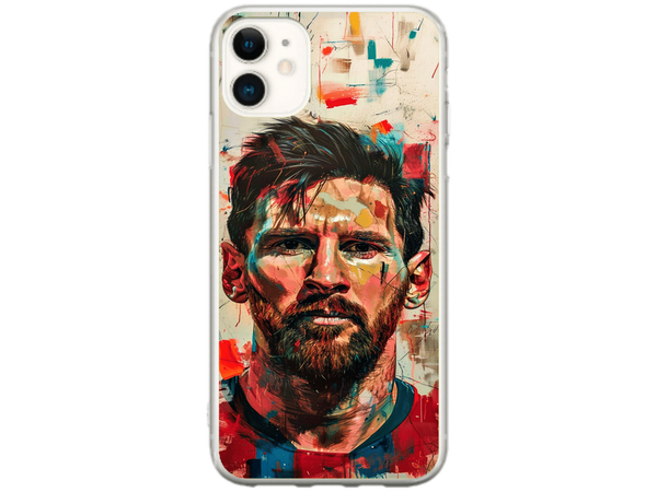 Husa Silicon HQCover compatibila cu Apple iPhone 11, model Messi v2, rezistenta la socuri si zgarieturi, SP1M00007