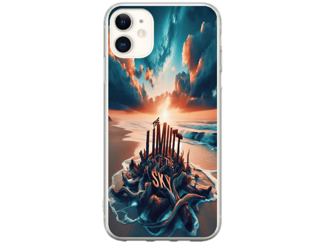 Husa Silicon HQCover compatibila cu Apple iPhone 12 Mini, model Plaja, rezistenta la socuri si zgarieturi, SP1M00009