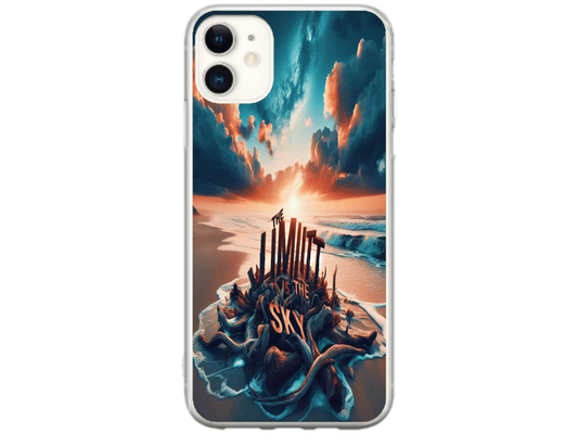 Husa Silicon HQCover compatibila cu Apple iPhone 12 Mini, model Plaja, rezistenta la socuri si zgarieturi, SP1M00009