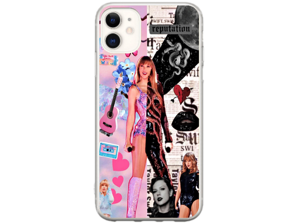 Husa Silicon HQCover compatibila cu Apple iPhone 11, model Taylor Swift v2, rezistenta la socuri si zgarieturi, SP1M00026