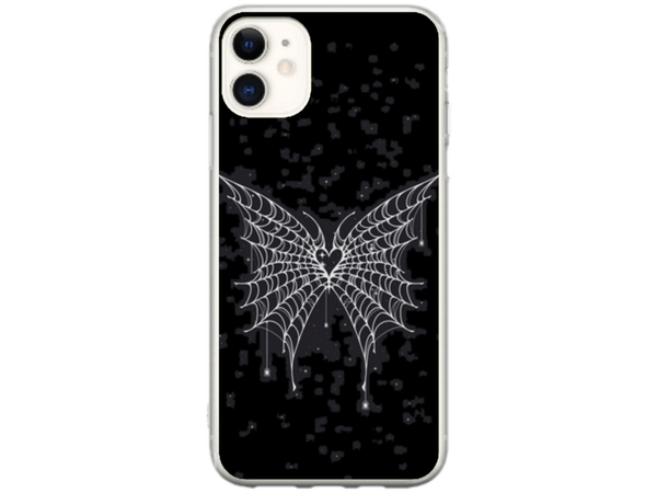 Husa Silicon HQCover compatibila cu Apple iPhone 11, model Butterfly, rezistenta la socuri si zgarieturi, SP1M00038