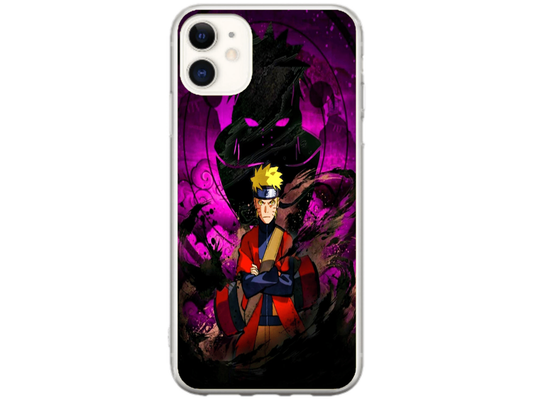 Husa Silicon HQCover compatibila cu Apple iPhone 12 Mini, model Naruto v2, rezistenta la socuri si zgarieturi, SP1M00047