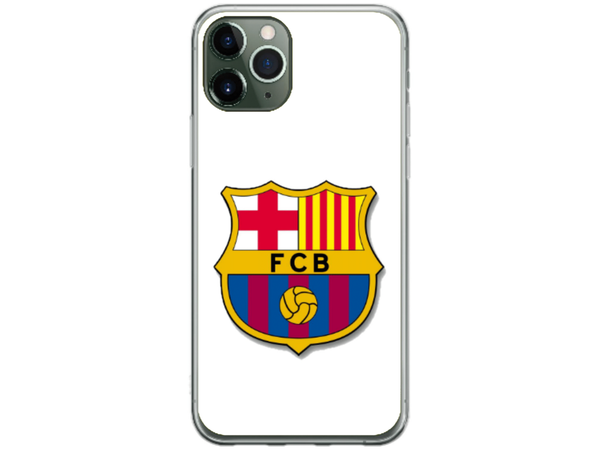 Husa Silicon HQCover compatibila cu Apple iPhone 11 Pro Max, model Fotbal FCB, rezistenta la socuri si zgarieturi, SP1M00001