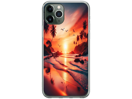 Husa Silicon HQCover compatibila cu Apple iPhone 11 Pro Max, model Apus, rezistenta la socuri si zgarieturi, SP1M00008