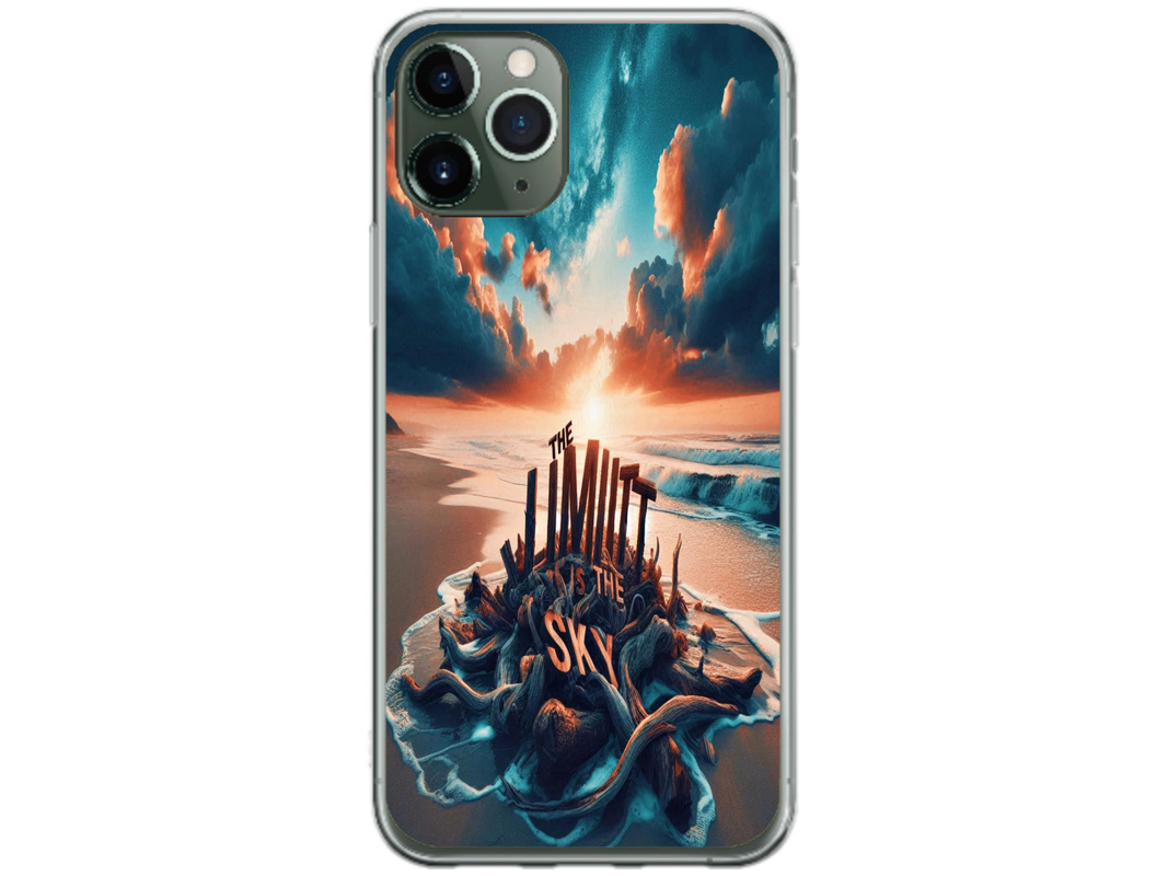 Husa Silicon HQCover compatibila cu Apple iPhone 12 Pro, model Plaja, rezistenta la socuri si zgarieturi, SP1M00009