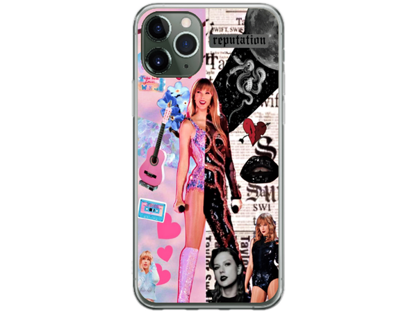 Husa Silicon HQCover compatibila cu Apple iPhone 11 Pro Max, model Taylor Swift v2, rezistenta la socuri si zgarieturi, SP1M00026