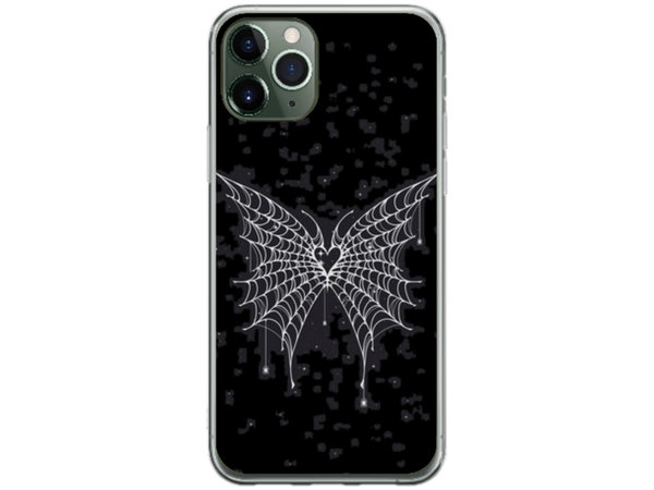 Husa Silicon HQCover compatibila cu Apple iPhone 11 Pro Max, model Butterfly, rezistenta la socuri si zgarieturi, SP1M00038