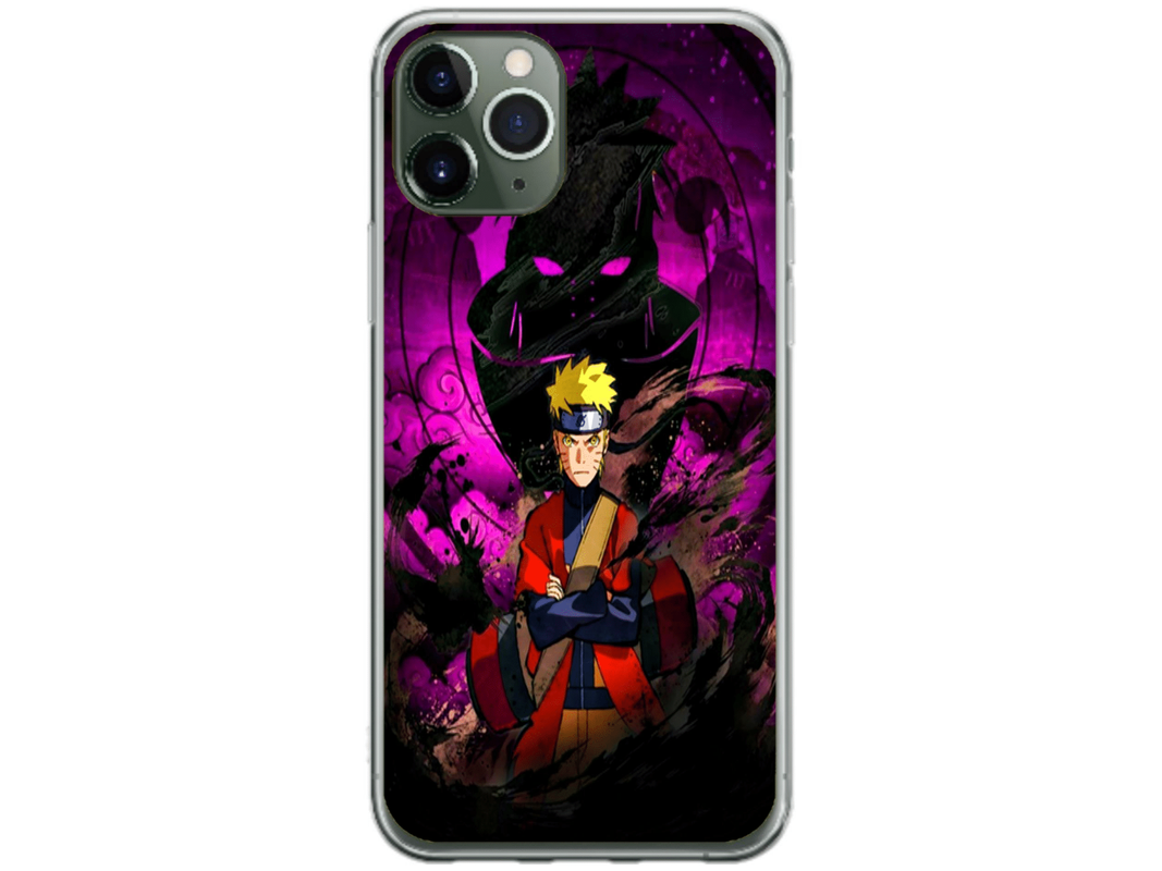Husa Silicon HQCover compatibila cu Apple iPhone 11 Pro Max, model Naruto v2, rezistenta la socuri si zgarieturi, SP1M00047
