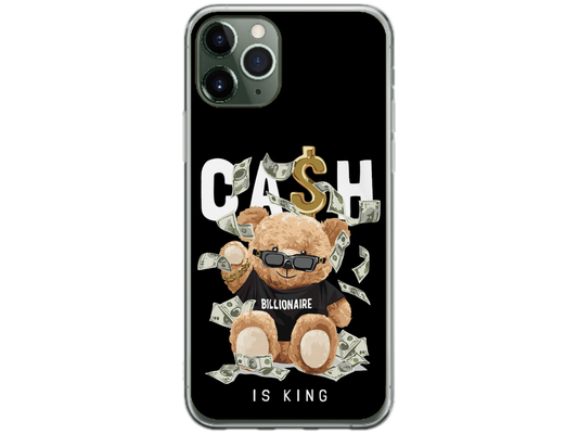 Husa Silicon HQCover compatibila cu Apple iPhone 11 Pro Max, model Urs Cool V5, rezistenta la socuri si zgarieturi, SP1M00050