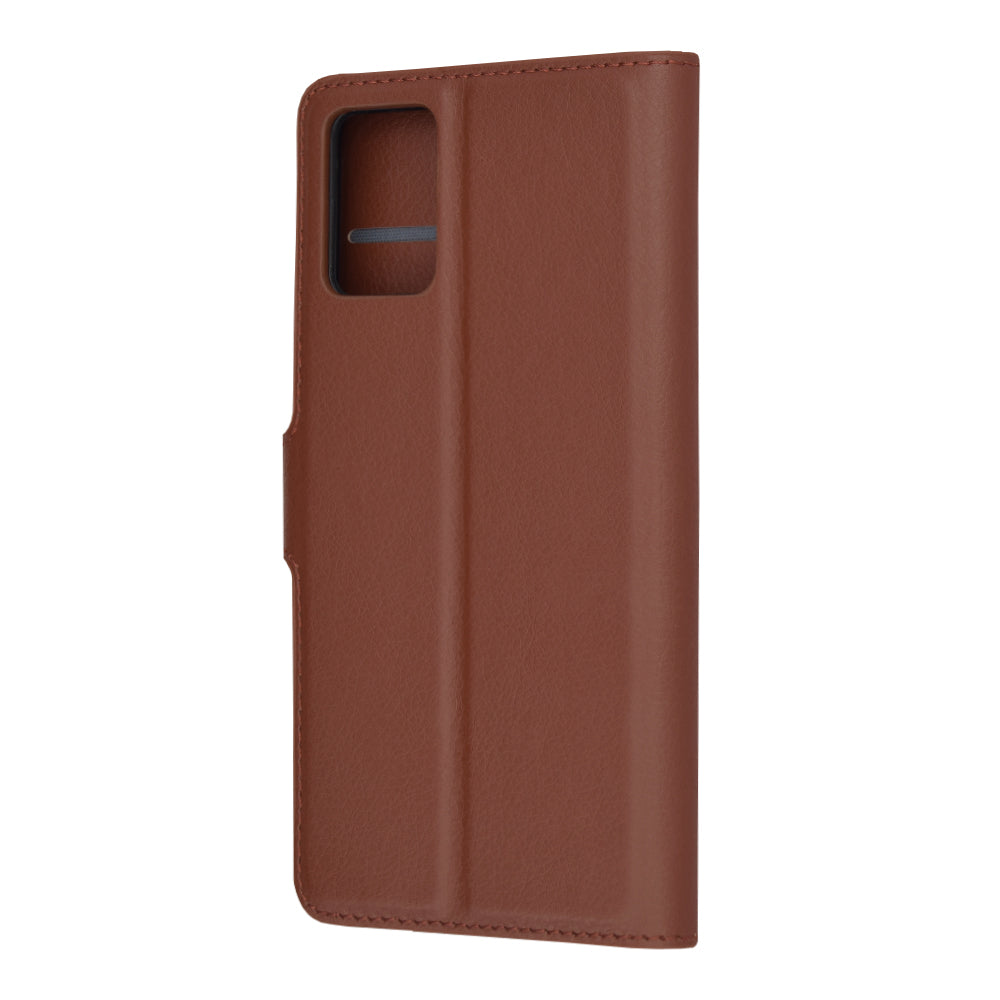 Husa de protectie Techsuit Leather Folio compatibila cu Motorola Edge 30 Neo, acoperire spate, maro