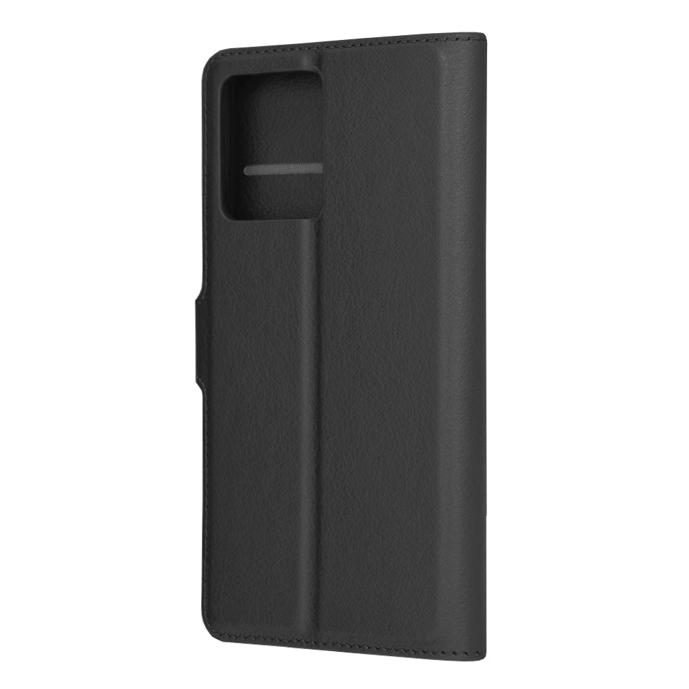 Husa de protectie Techsuit Leather Folio compatibila cu Motorola Edge (2023), acoperire spate, negru