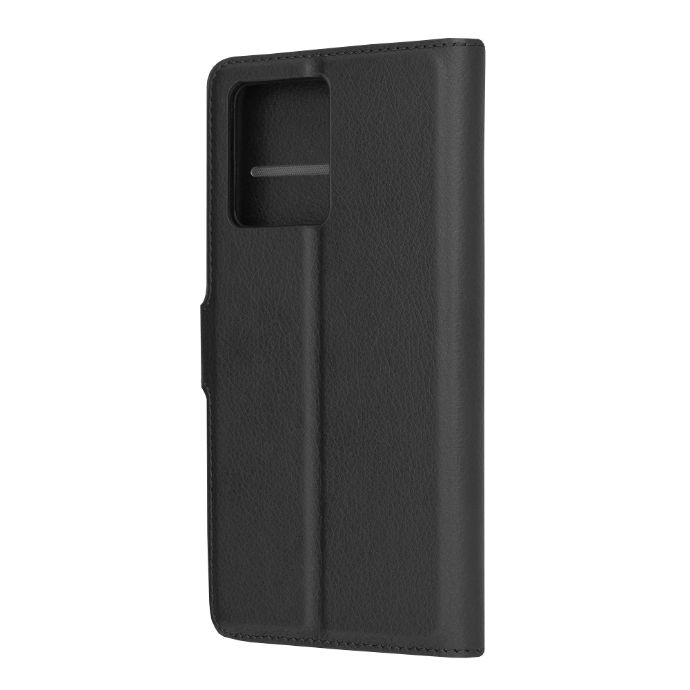 Husa de protectie Techsuit Leather Folio compatibila cu Motorola Edge 40 Neo, acoperire spate, negru