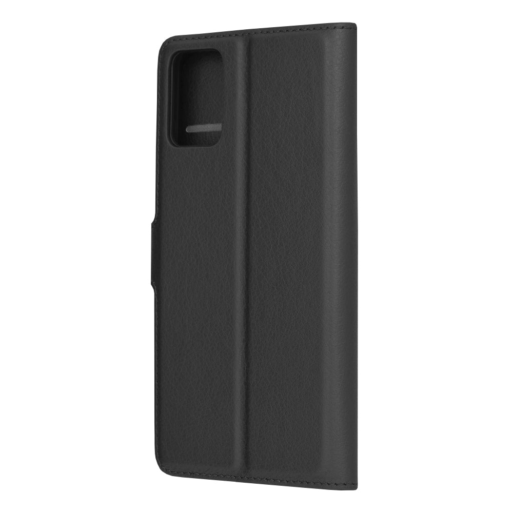 Husa de protectie Techsuit Leather Folio compatibila cu Motorola Moto E22, acoperire spate, negru