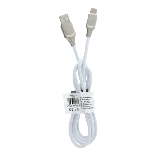 Cablu Date & Incarcare Tip C 2.0 (Argintiu) C128 3m