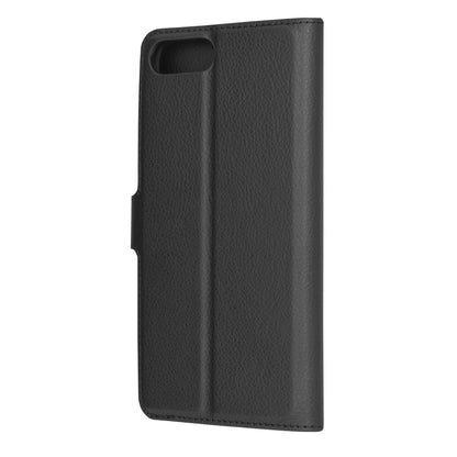 Husa de protectie Techsuit Leather Folio compatibila cu Apple iPhone 8 Plus, acoperire spate, negru