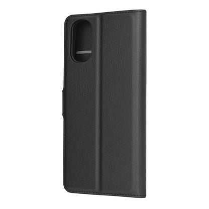 Husa de protectie Techsuit Leather Folio compatibila cu Motorola Moto E22s, acoperire spate, negru