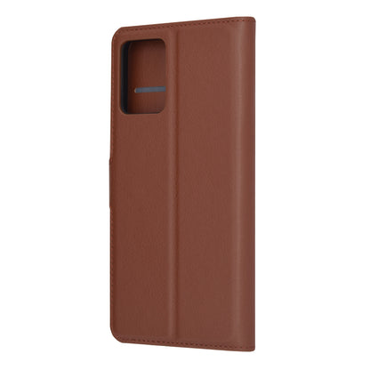 Husa de protectie Techsuit Leather Folio compatibila cu Motorola Moto G13, acoperire spate, maro