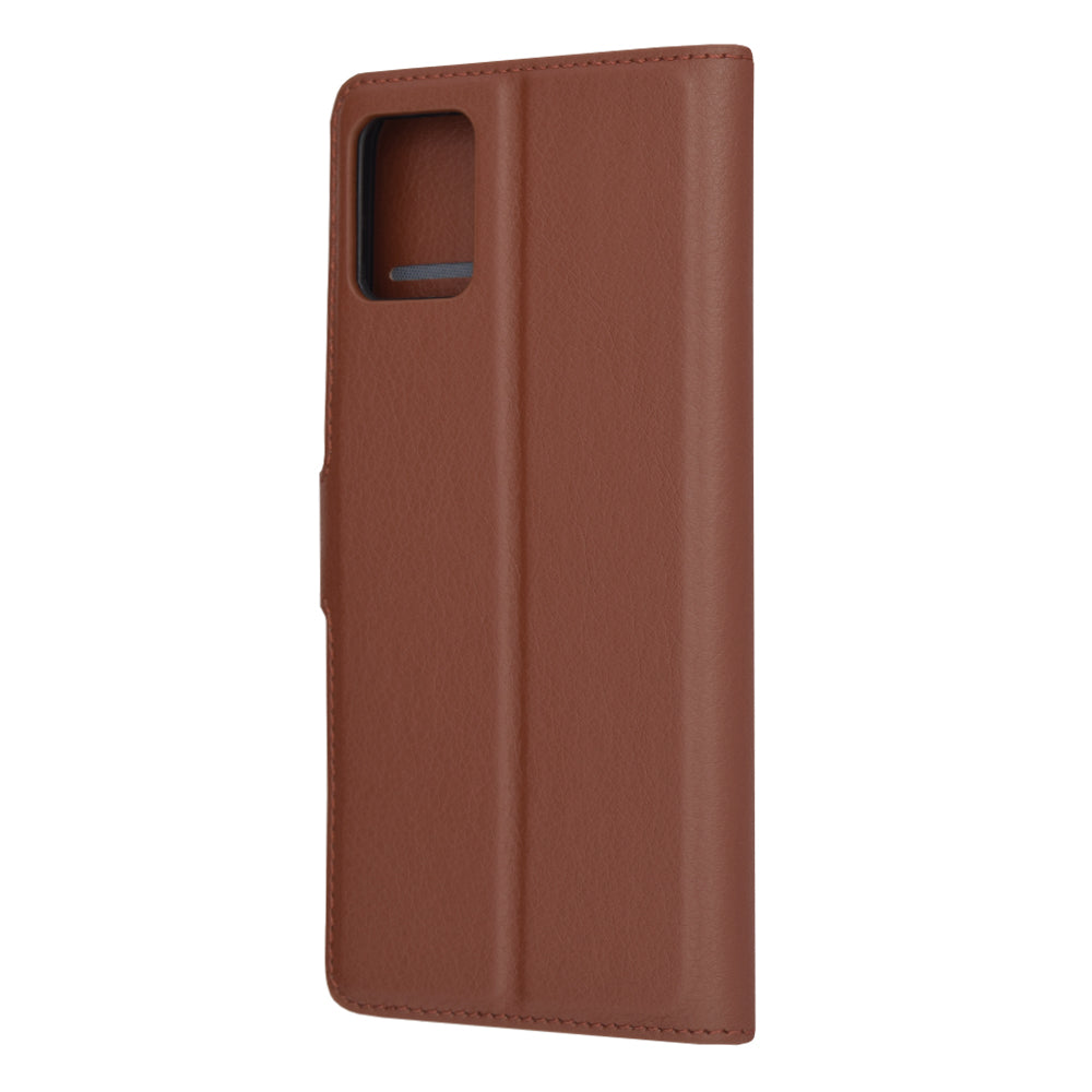 Husa de protectie Techsuit Leather Folio compatibila cu Motorola Moto G32, acoperire spate, maro