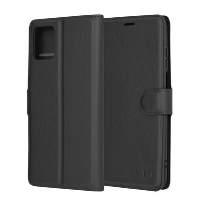 Husa de protectie Techsuit Leather Folio compatibila cu Motorola Moto G32, acoperire spate, negru