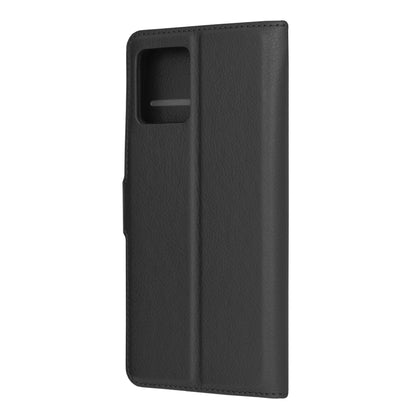 Husa de protectie Techsuit Leather Folio compatibila cu Motorola Moto G72, acoperire spate, negru