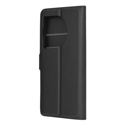 Husa de protectie Techsuit Leather Folio compatibila cu Oneplus 12R, acoperire spate, negru