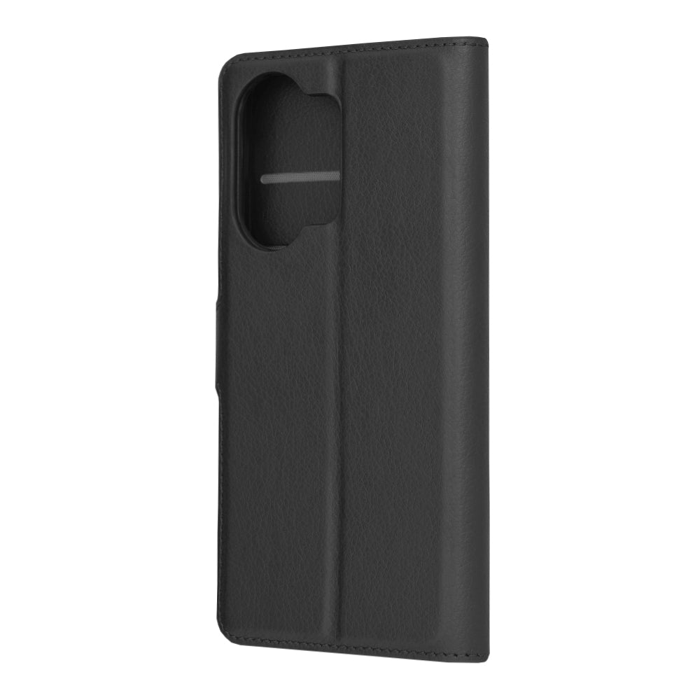 Husa de protectie Techsuit Leather Folio compatibila cu Oneplus Nord 3, acoperire spate, negru