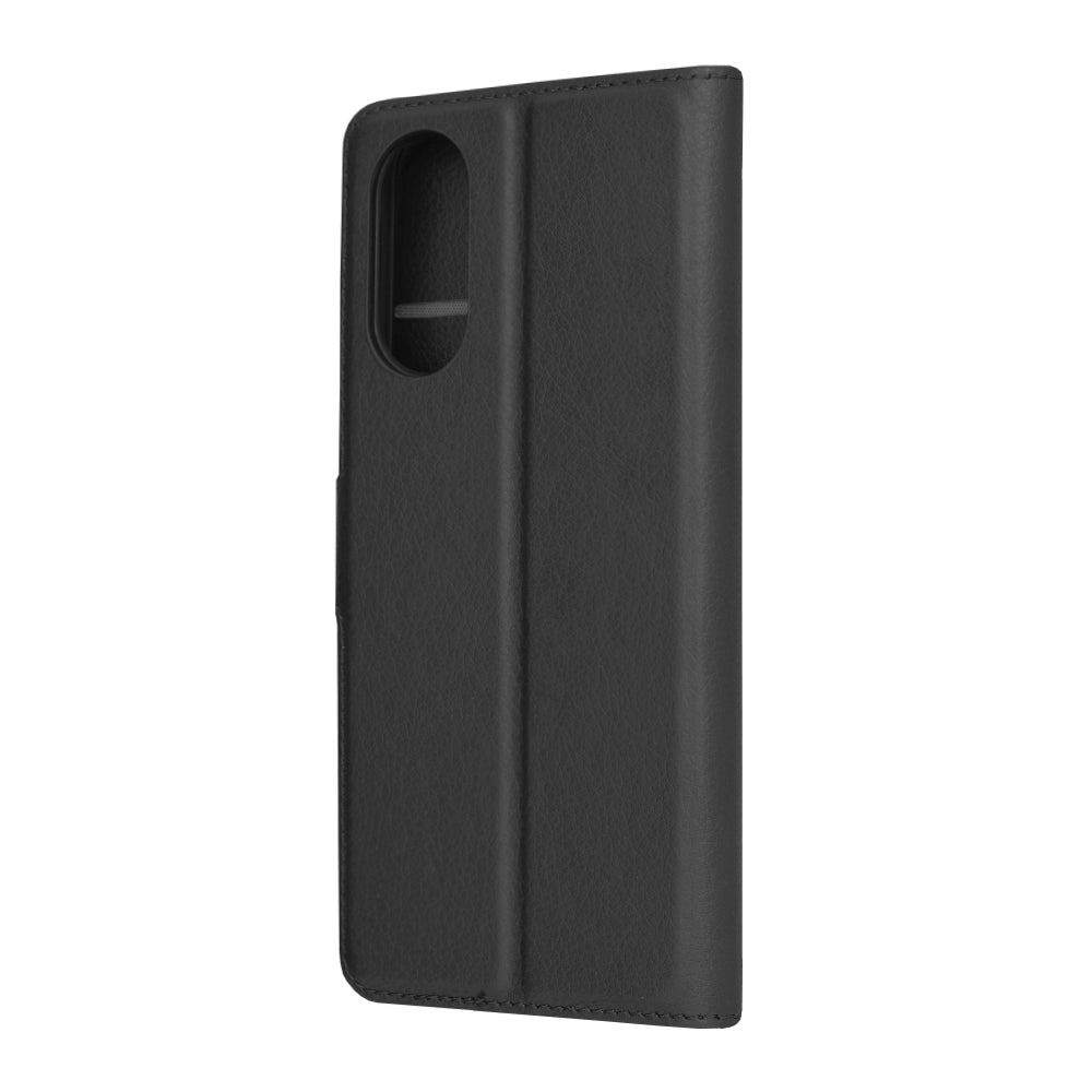 Husa de protectie Techsuit Leather Folio compatibila cu Oppo A78 5G, acoperire spate, negru