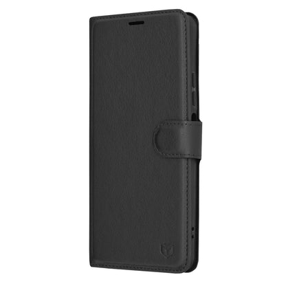 Husa de protectie Techsuit Leather Folio compatibila cu Oppo A79 5G, acoperire spate, negru