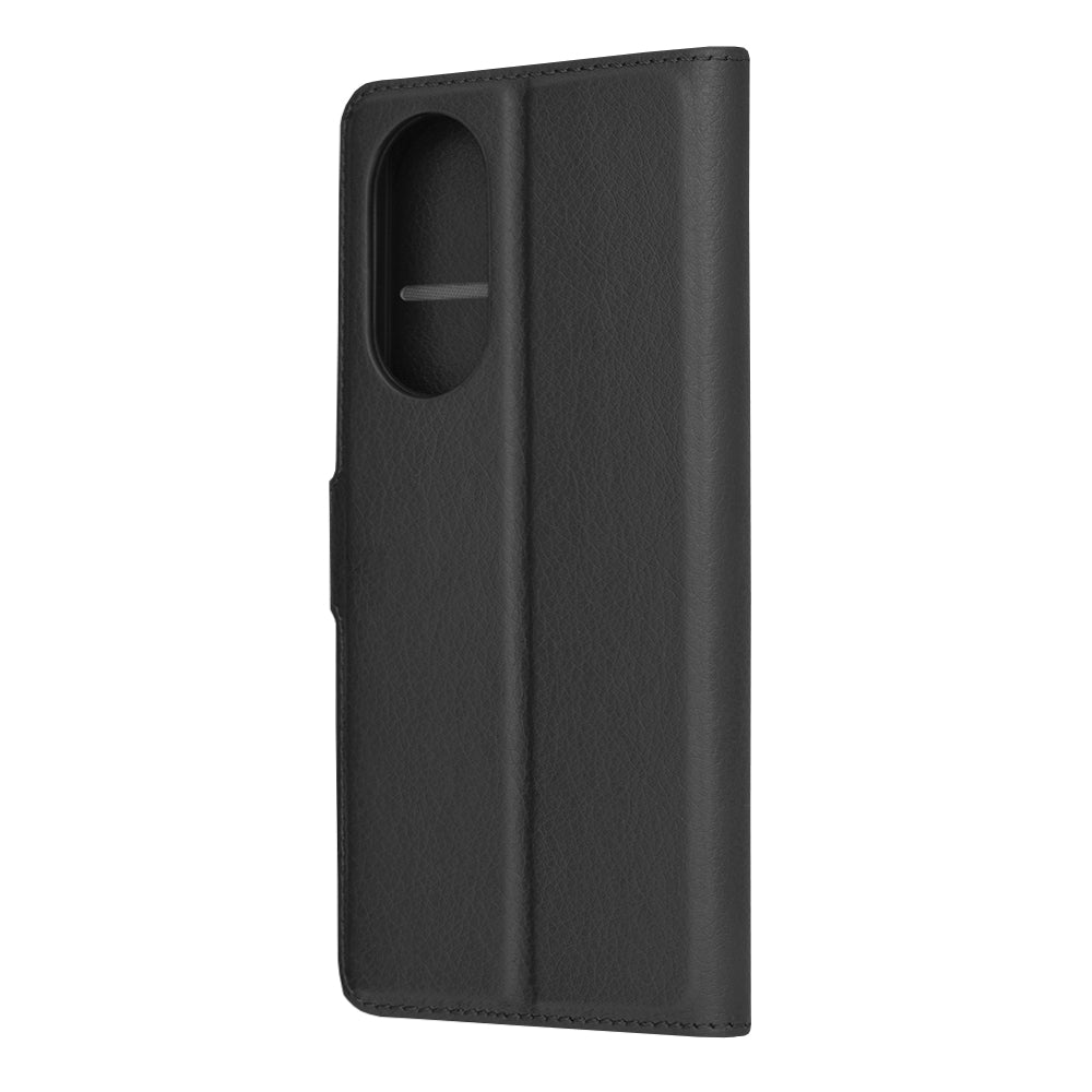Husa de protectie Techsuit Leather Folio compatibila cu Oppo A98 5G, acoperire spate, negru