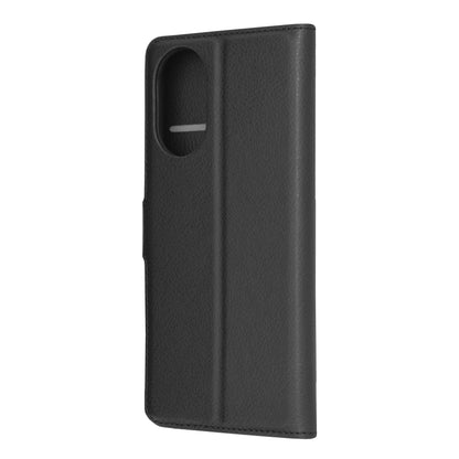 Husa de protectie Techsuit Leather Folio compatibila cu Realme C67 4G, acoperire spate, negru
