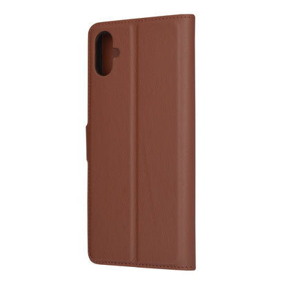 Husa de protectie Techsuit Leather Folio compatibila cu Samsung Galaxy A05, acoperire spate, maro
