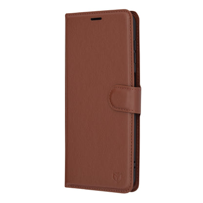 Husa de protectie Techsuit Leather Folio compatibila cu Samsung Galaxy A04s, acoperire spate, maro