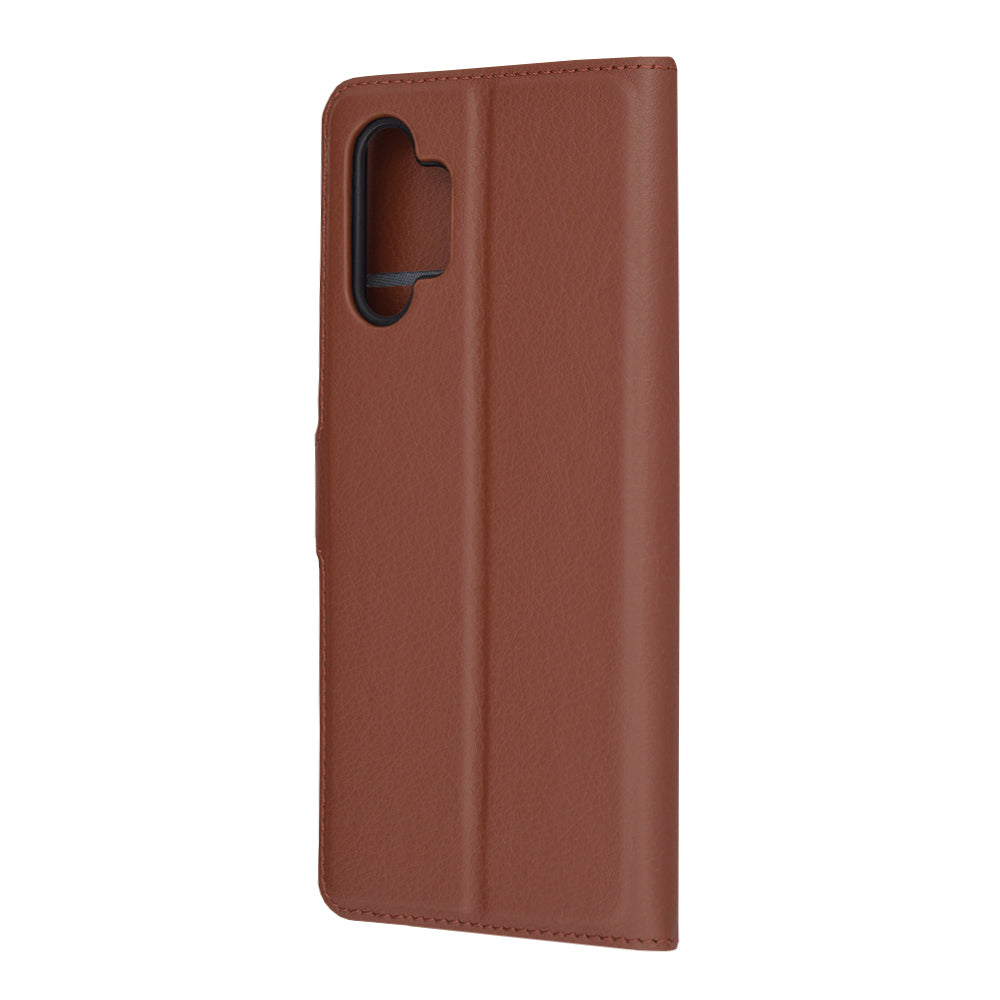 Husa de protectie Techsuit Leather Folio compatibila cu Samsung Galaxy A04s, acoperire spate, maro