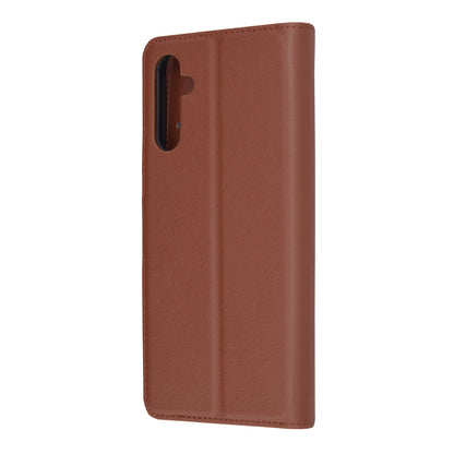 Husa de protectie Techsuit Leather Folio compatibila cu Samsung Galaxy A14 5G, acoperire spate, maro