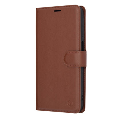 Husa de protectie Techsuit Leather Folio compatibila cu Samsung Galaxy A15 5G, acoperire spate, maro