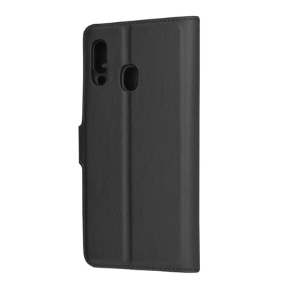 Husa de protectie Techsuit Leather Folio compatibila cu Samsung Galaxy A20e, acoperire spate, negru