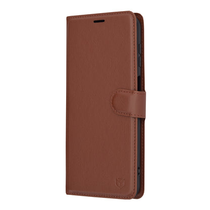 Husa de protectie Techsuit Leather Folio compatibila cu Samsung Galaxy A23 5G, acoperire spate, maro