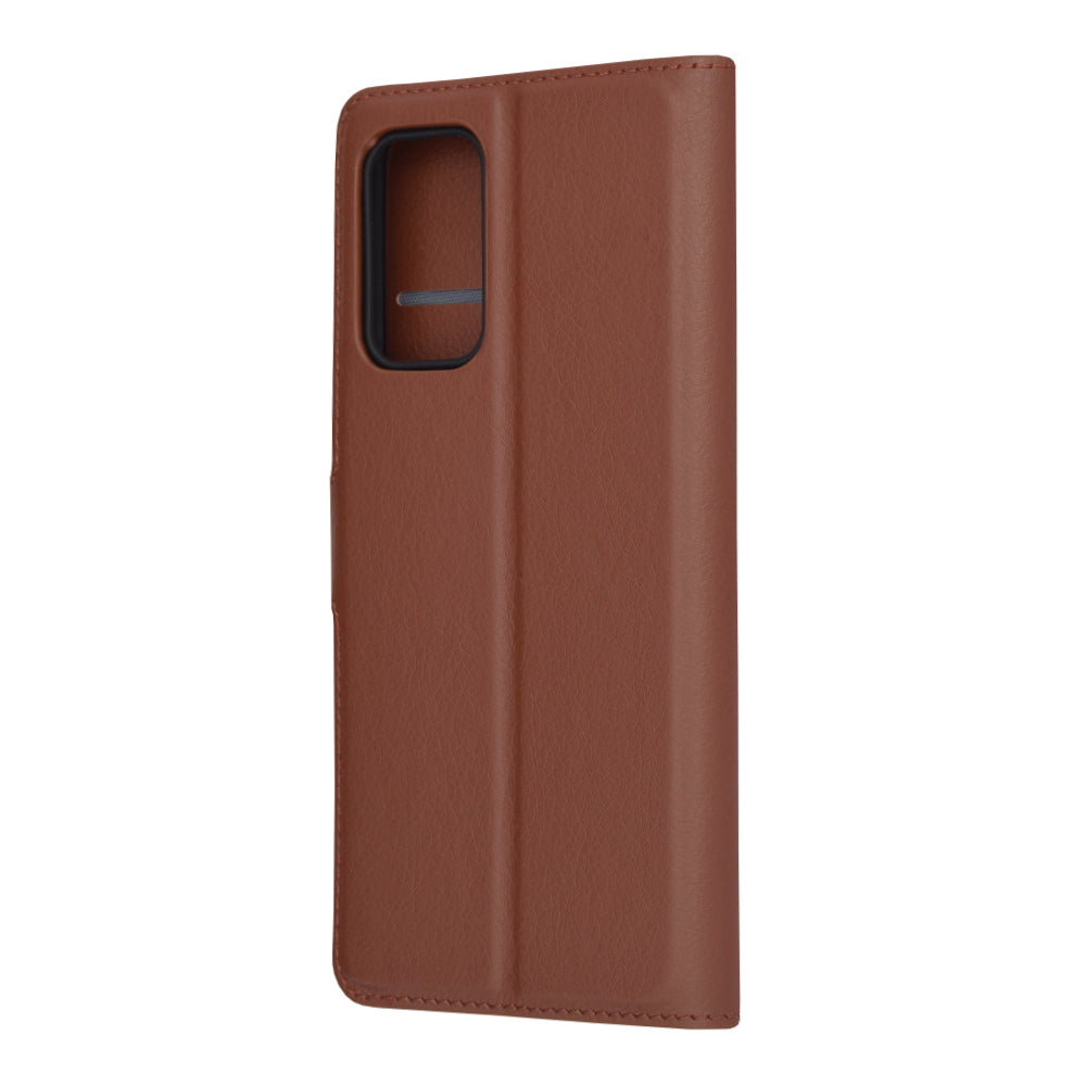 Husa de protectie Techsuit Leather Folio compatibila cu Samsung Galaxy A23 5G, acoperire spate, maro