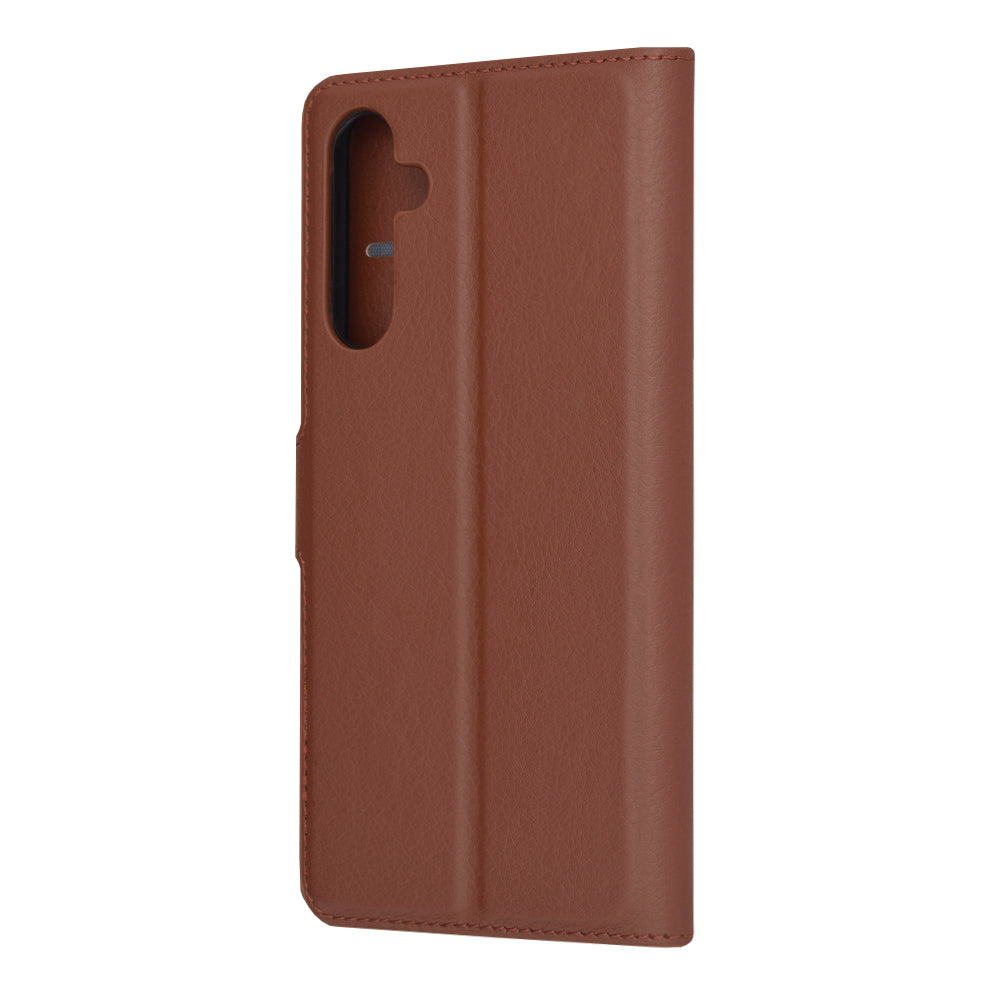 Husa de protectie Techsuit Leather Folio compatibila cu Samsung Galaxy A25 5G, acoperire spate, maro